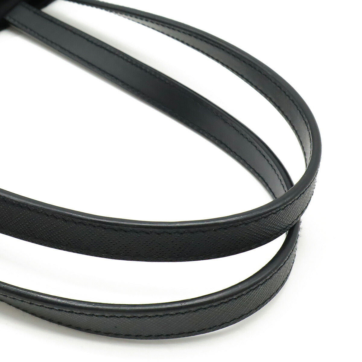 Prada Ribbon Motif Nylon Saffiano Leather 2way Bag