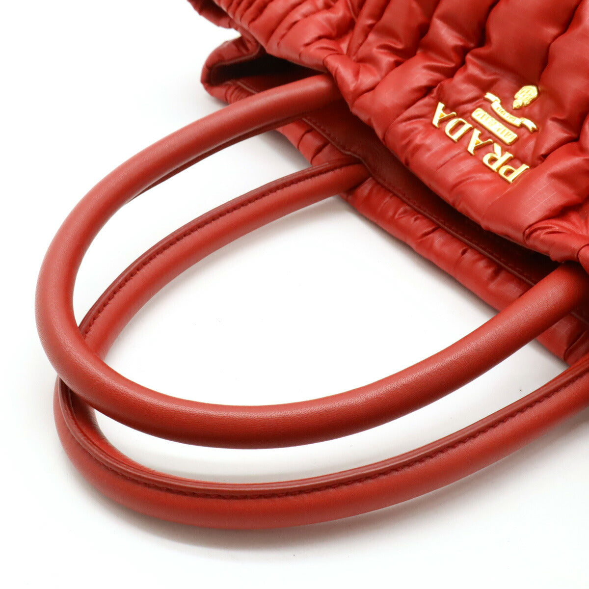 Prada Tessuto Impuntu 2way bag Nylon Leather