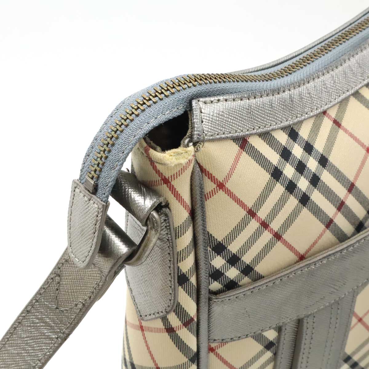 Burberry Nova Check Canvas Shoulder Bag