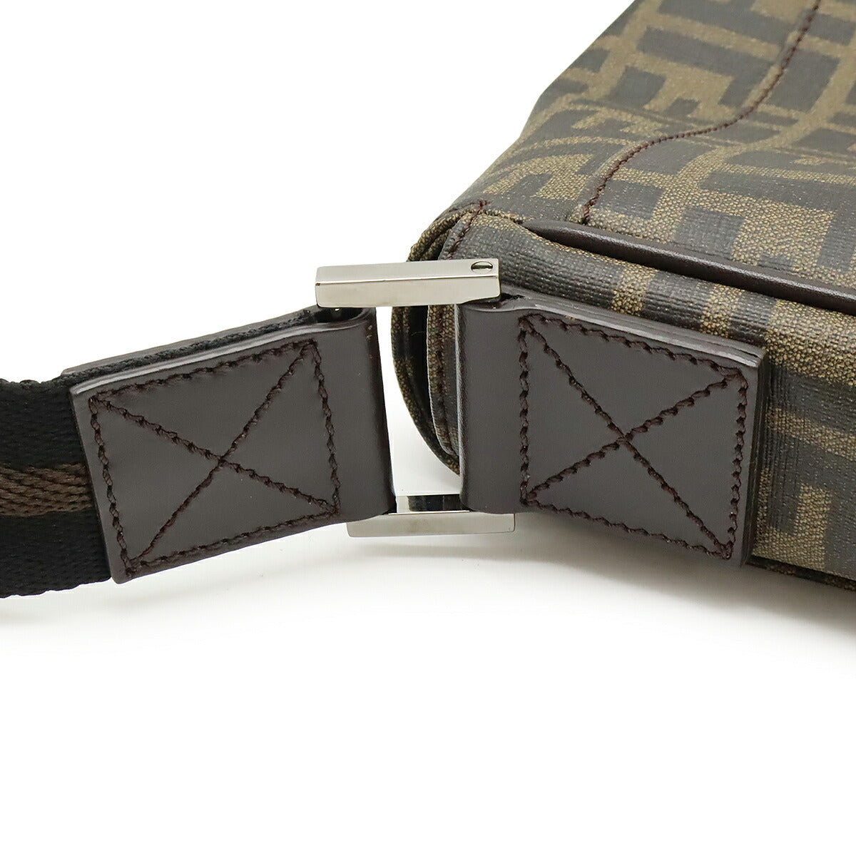 Fendi Rampo Leather 2way Shoulder Bag