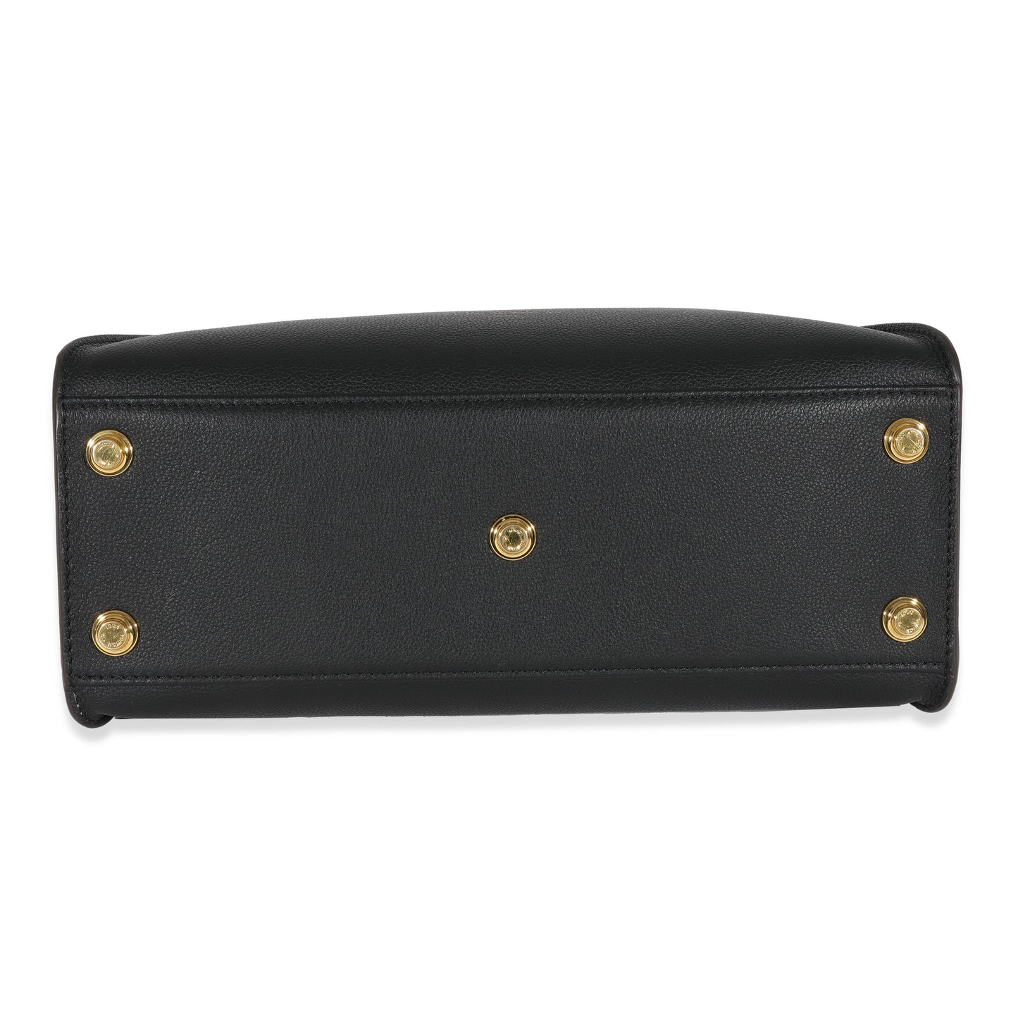 Louis Vuitton Black & Tan Calfskin And Monogram Canvas On My Side MM
