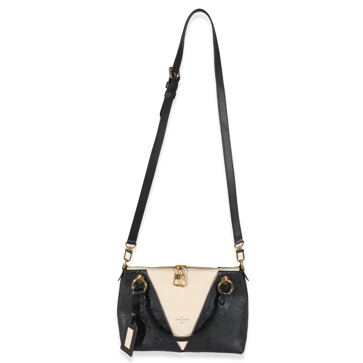 Louis Vuitton Black & Beige Monogram Empreinte V Tote BB