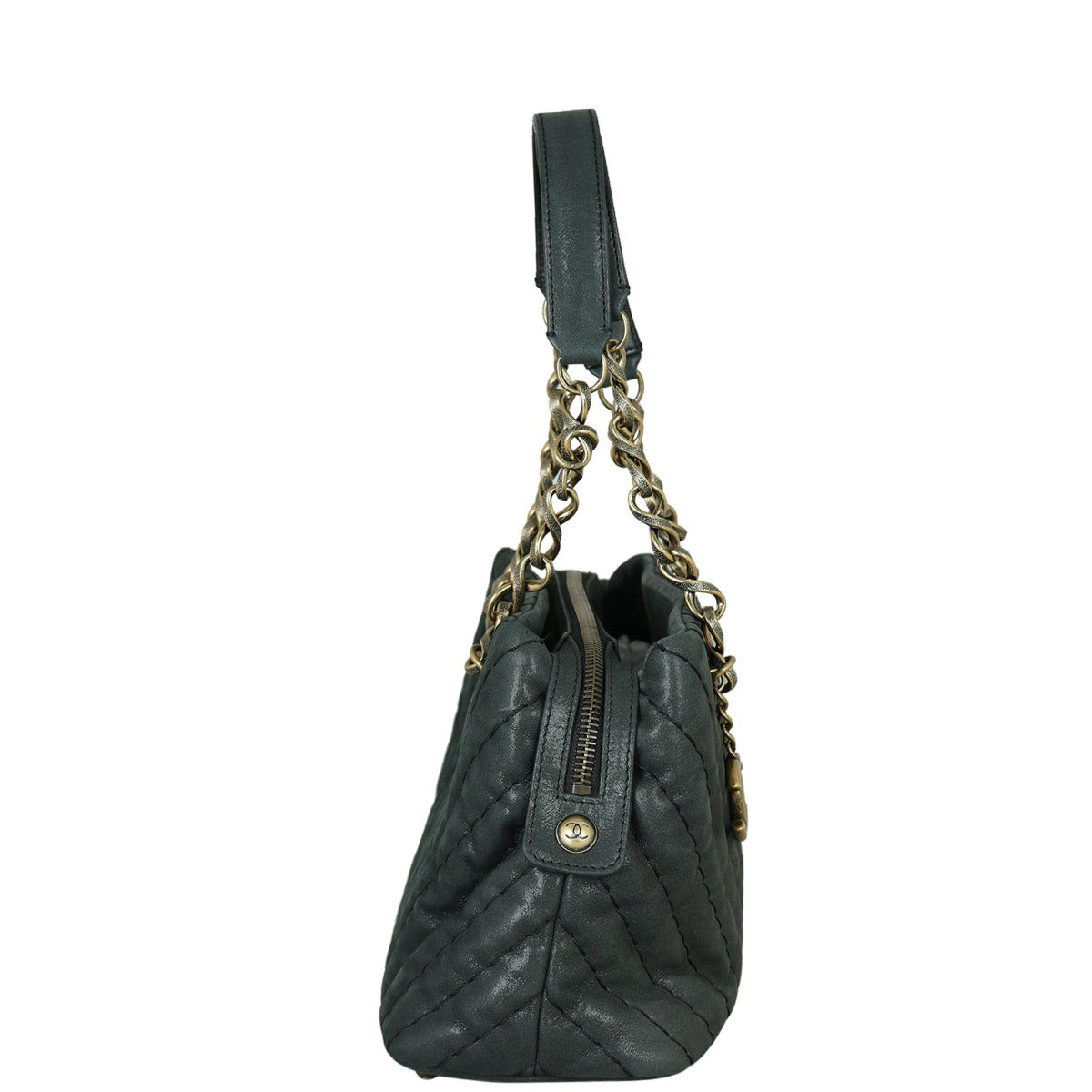 Chanel Iridescent Surpique Chevron Tote
