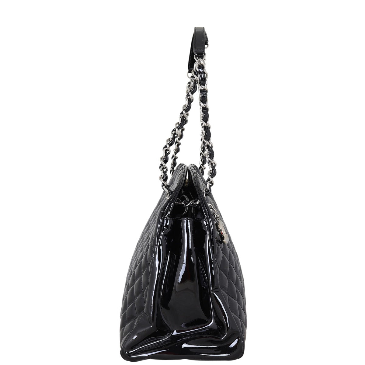 Chanel Mademoiselle Bowler Bag Patent Large