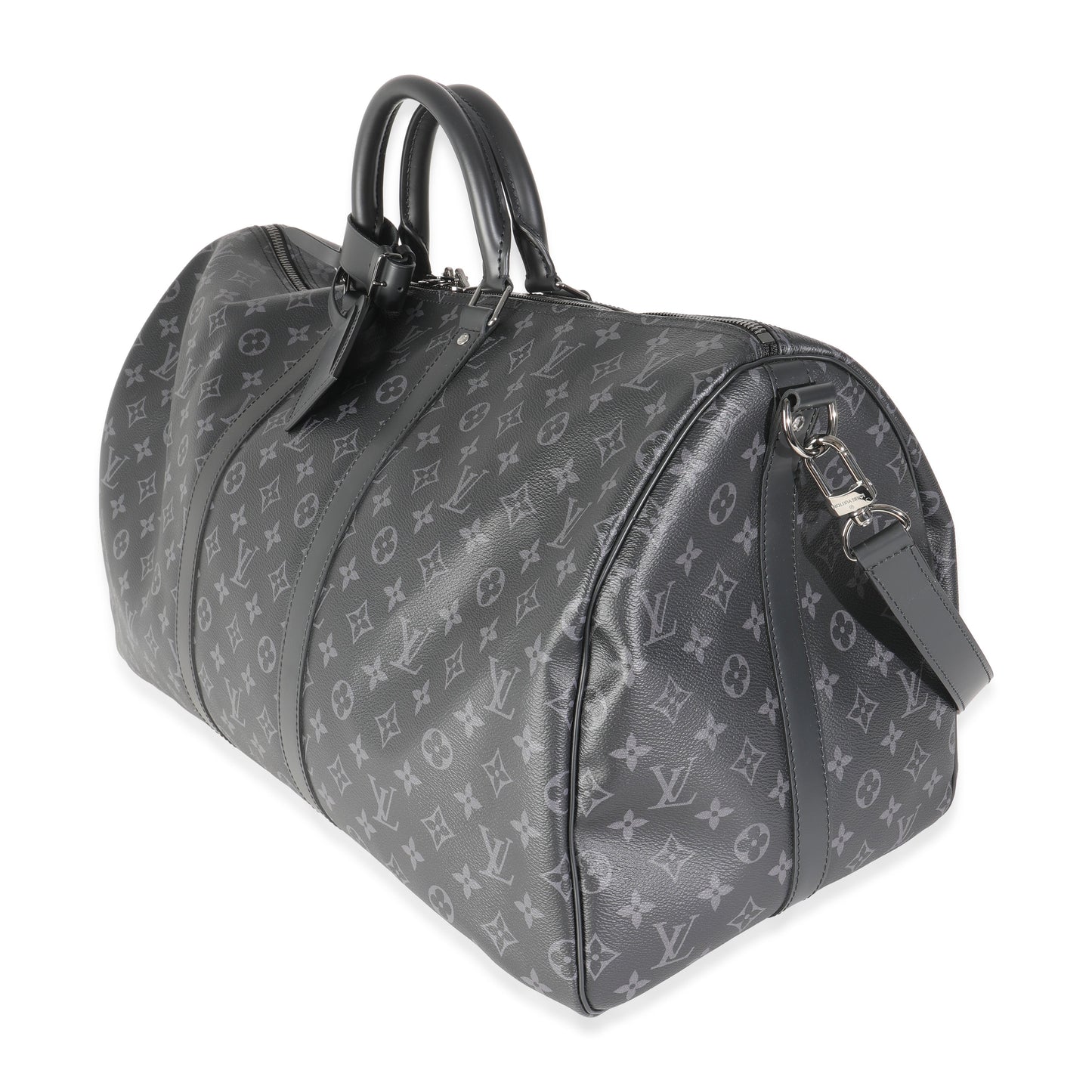 Louis Vuitton Monogram Eclipse Canvas Keepall Bandouliere 55