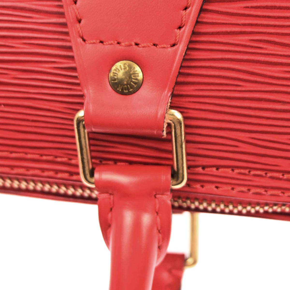 Louis Vuitton 1995 Red Epi 25 Handbag M43017