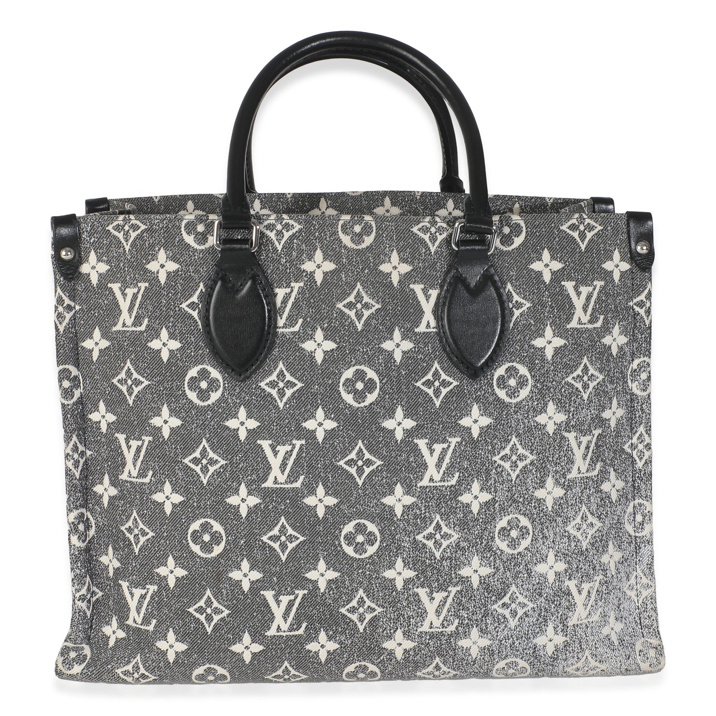 Louis Vuitton Black Monogram Denim Onthego MM