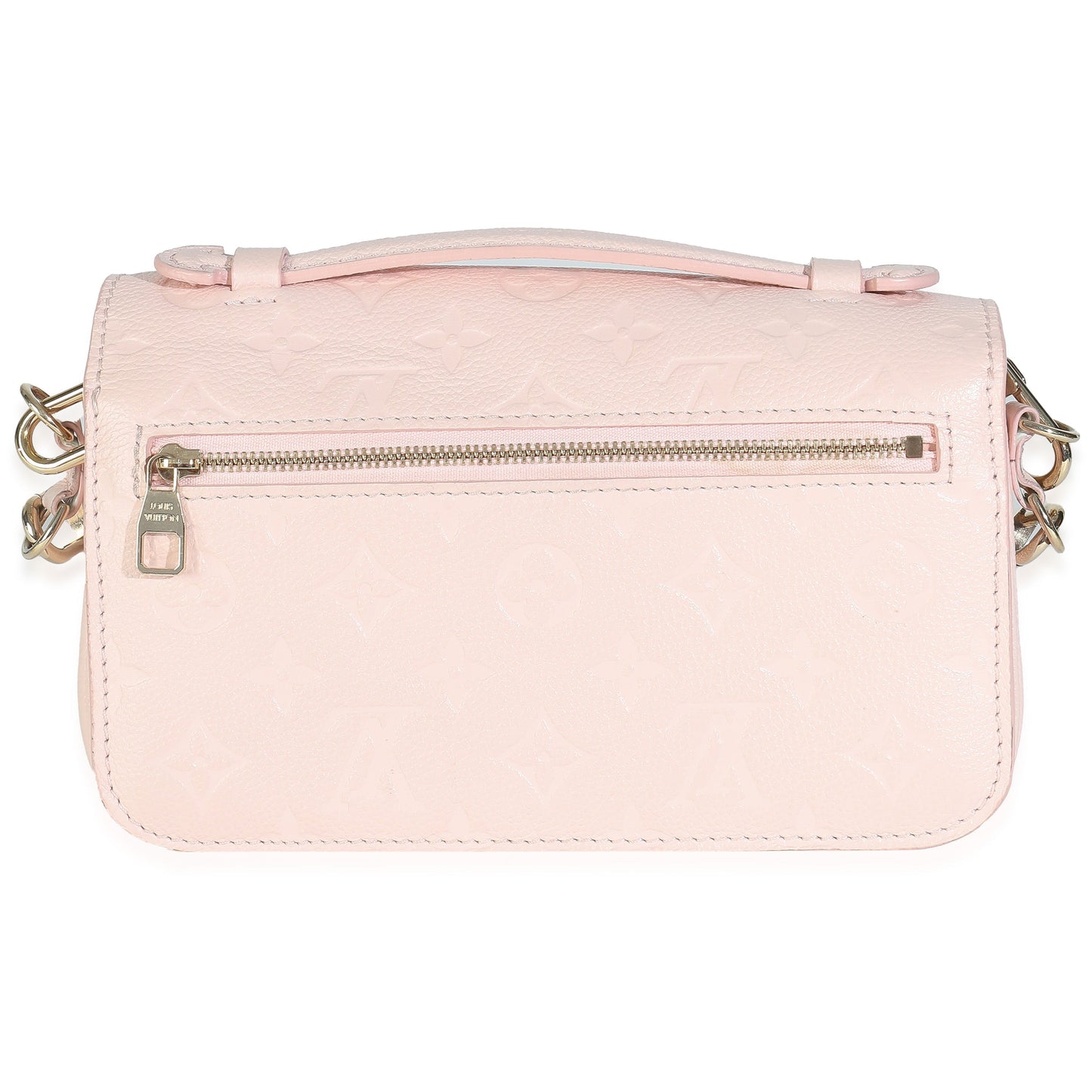 Louis Vuitton Rose Pink Opale Monogram Empreinte Pochette Metis East West