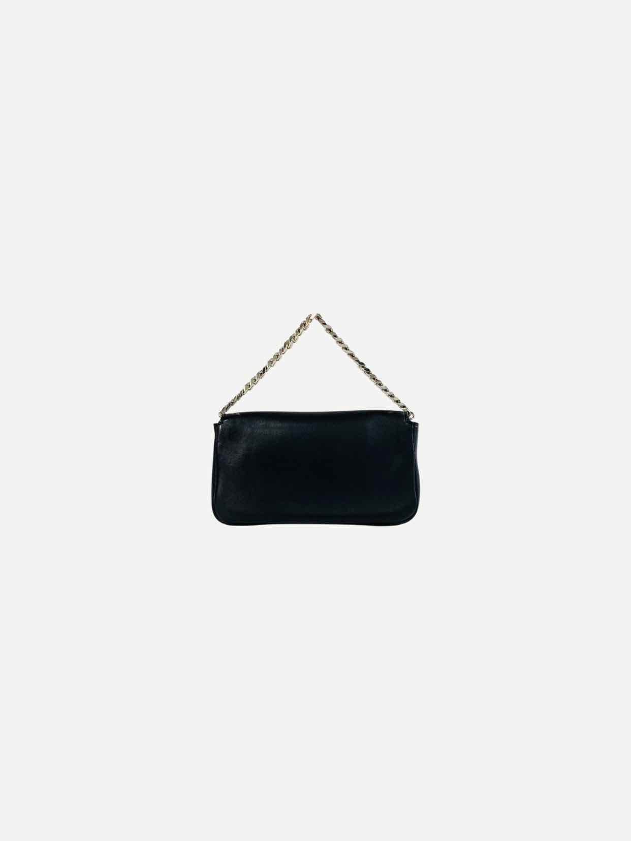 FENDI Micro Buggie Black Baguette Bag