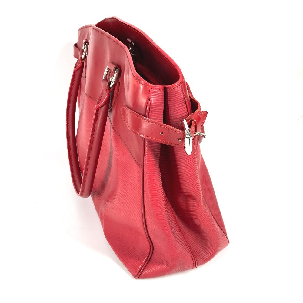 LOUIS VUITTON Handbag Epi Leather Red Epi Passy PM