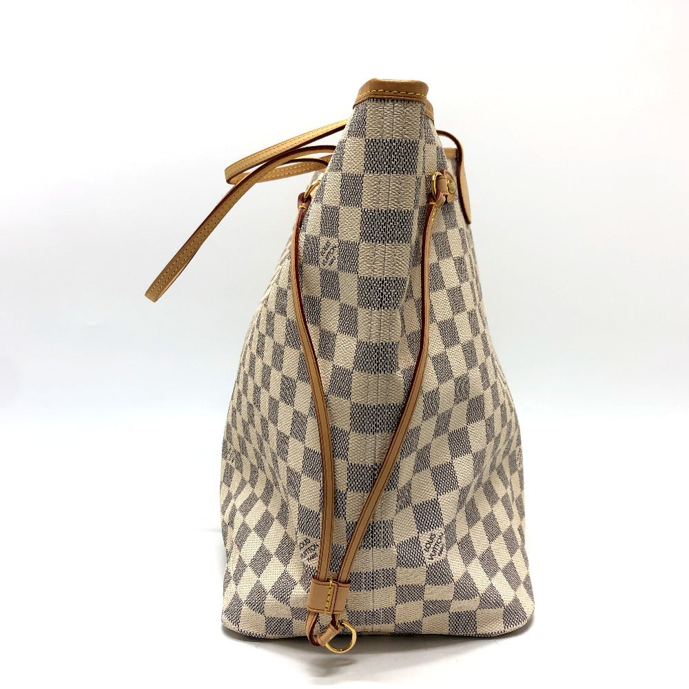 LOUIS VUITTON Tote Bag Damier Azur Canvas white Neverfull GM Women