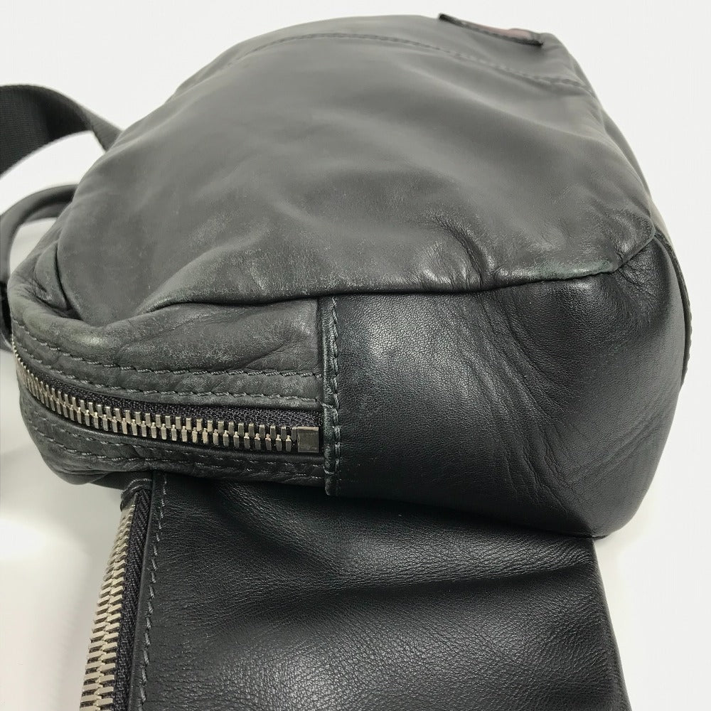 LOUIS VUITTON Sling bag leather gray V line Fast