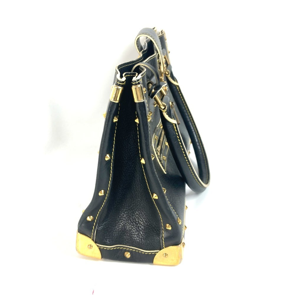 LOUIS VUITTON Tote Bag Suhari leather black Suhari Faburo Studs Women