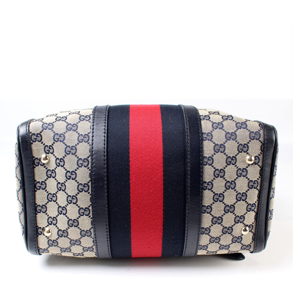 Gucci 247205 Boston Canvas Bag