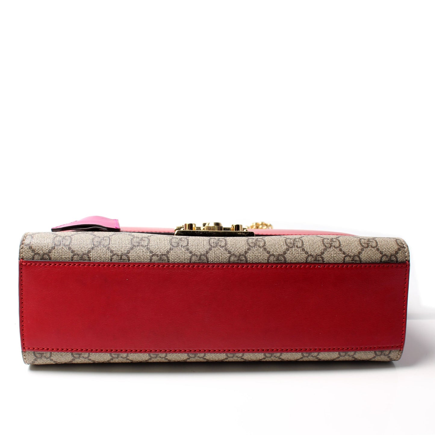 Gucci 409486 Padlock GG Supreme Shoulder Medium Bag