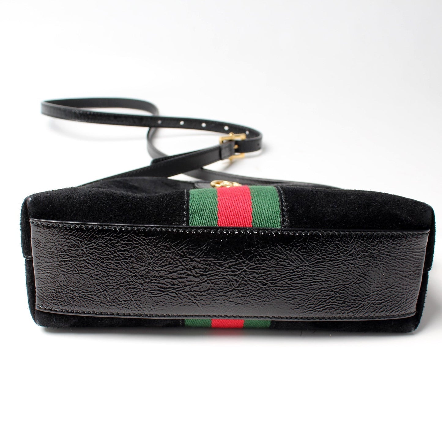Gucci 499621 Ophidia GG Suede Small Crossbody Bag