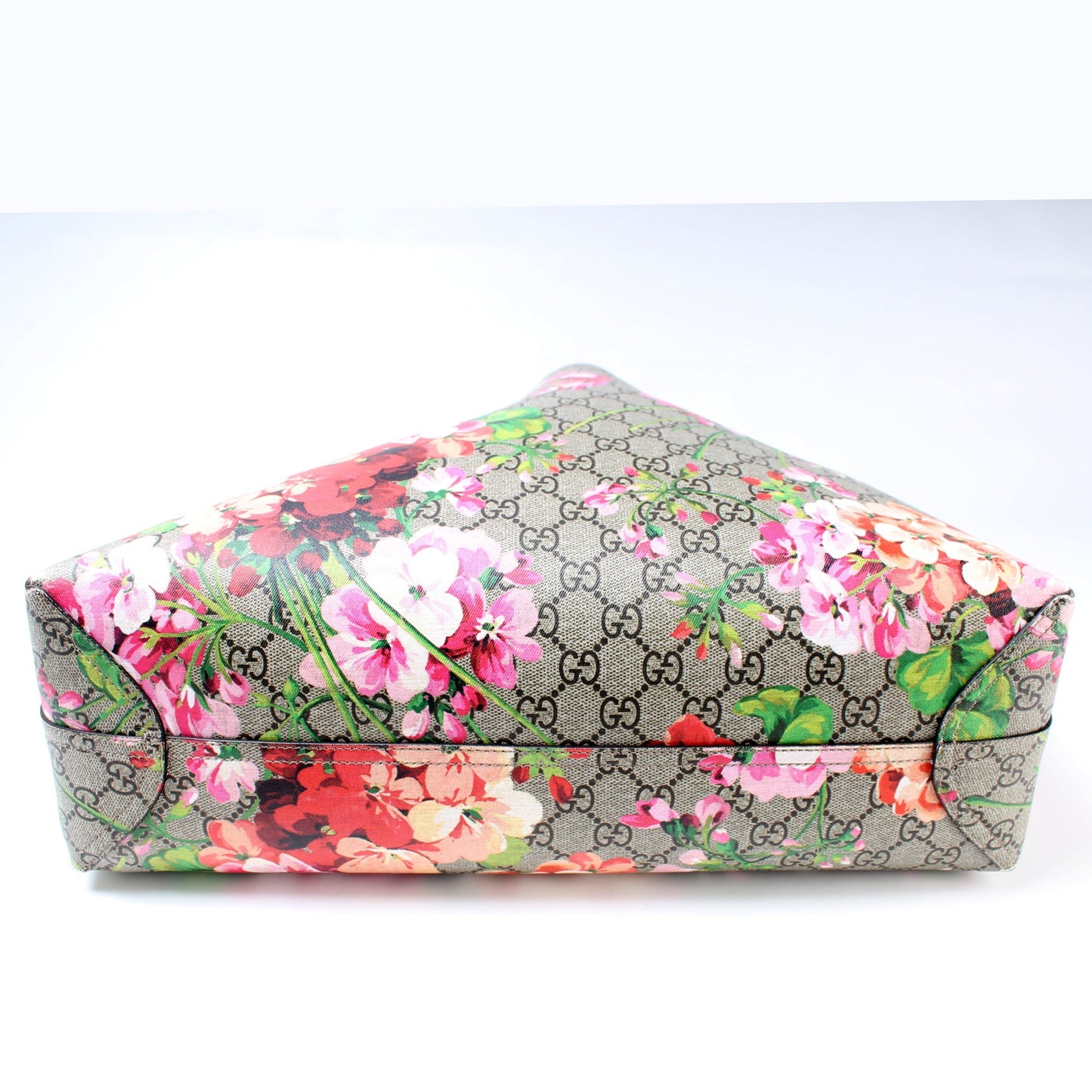 Gucci 368563 GG Supreme Blooms Medium Reverse Tote Bag