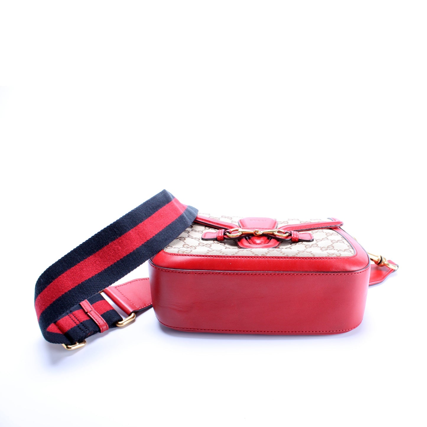 Gucci 383848 GG Canvas Lady Web Original Shoulder Bag