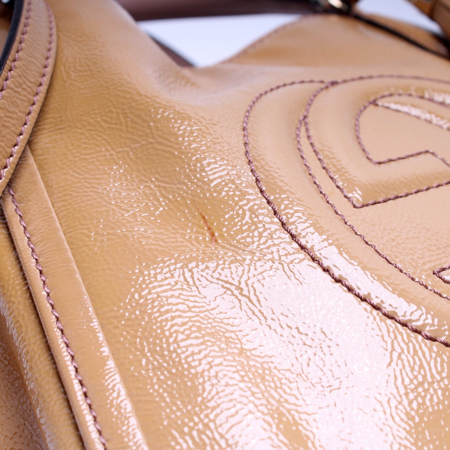 Gucci 336751 Soho Patent Leather Shoulder Bag