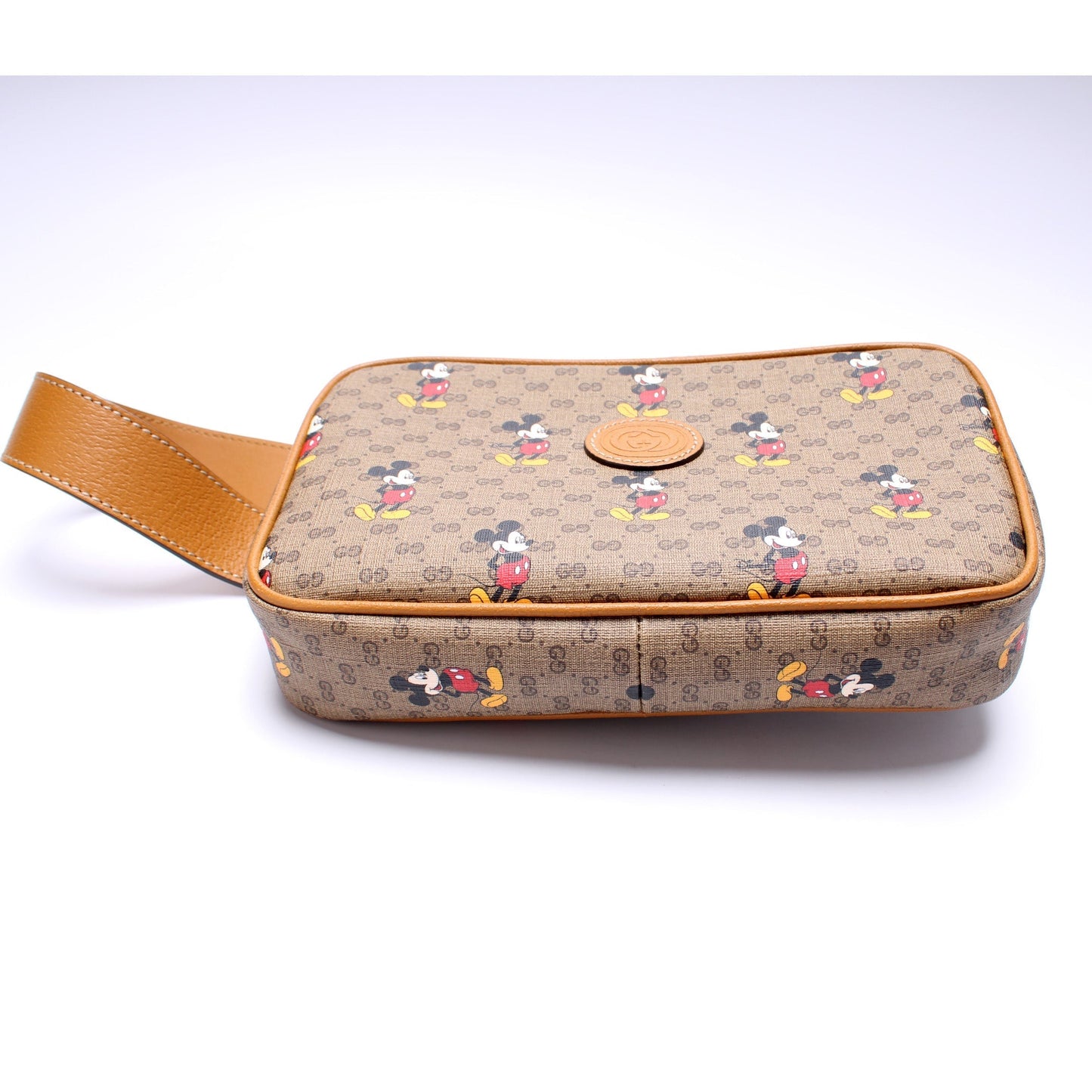 Gucci Leather Canvas Handbag