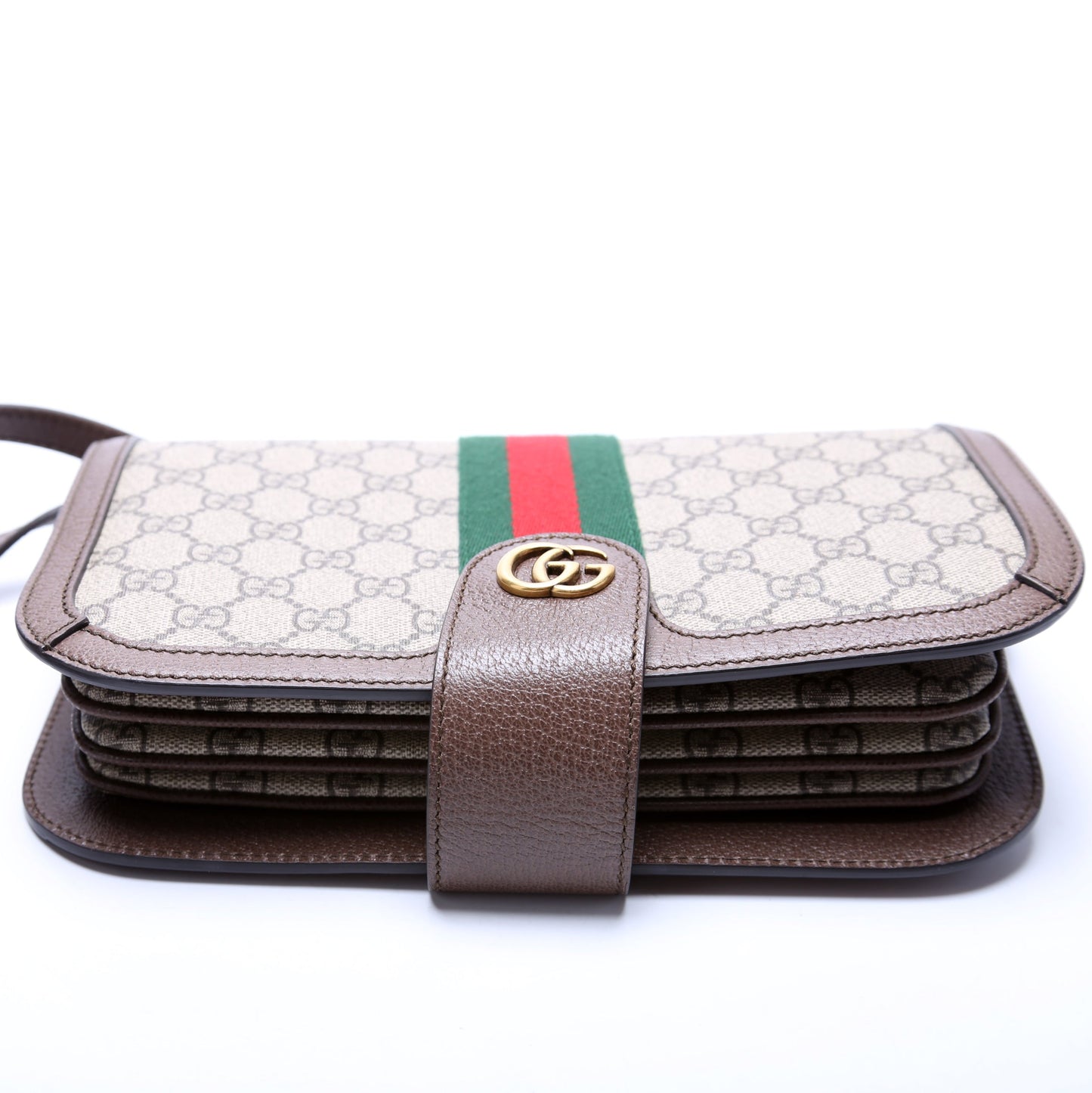 Gucci 548304 GG Supreme Ophidia Flap Bag