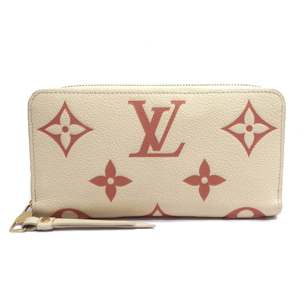 Louis Vuitton Monogram Wallet Long Wallet Leather Pink M81914 Small
