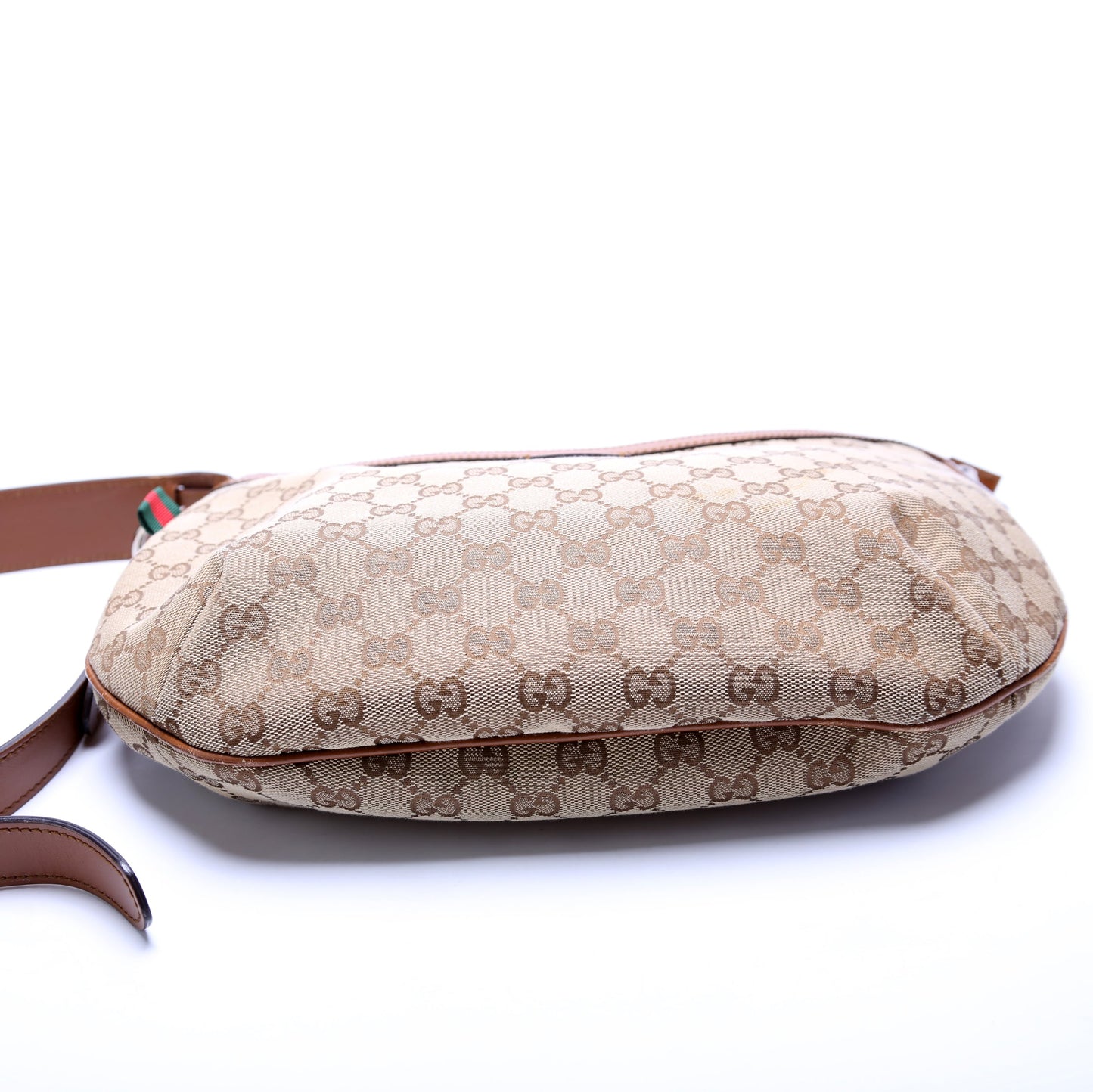 Gucci 353399 GG Canvas Half Moon Bag