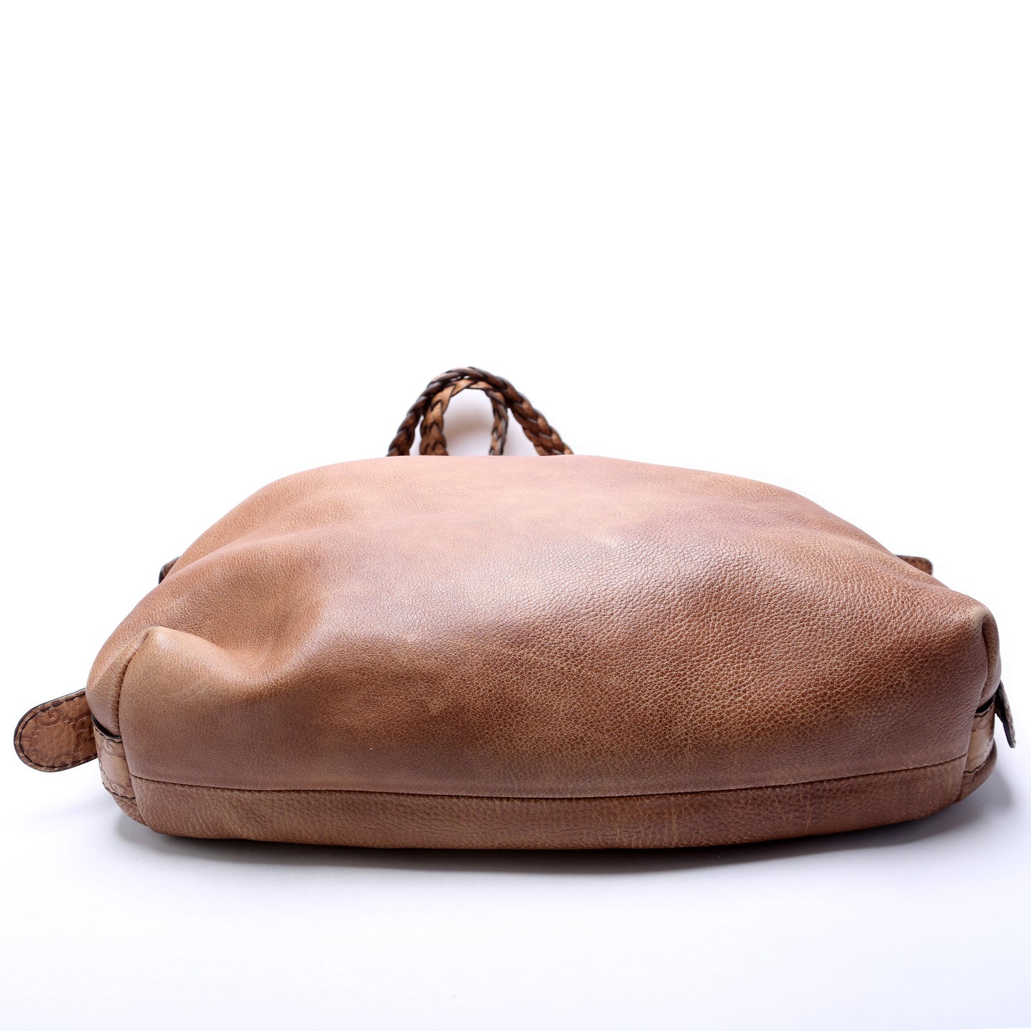 Gucci Bamboo Car Large Leather Shoulder Bag