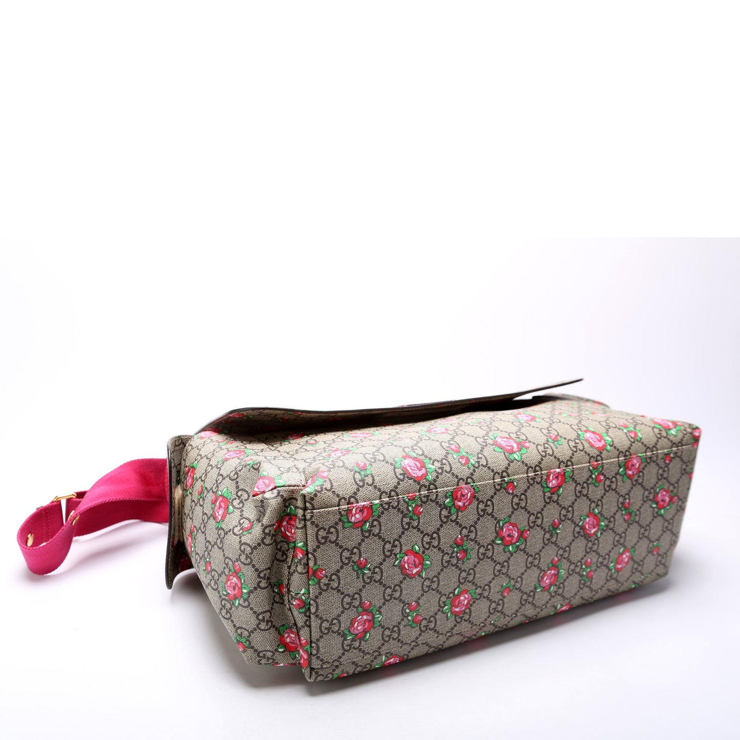 Gucci 211131 GG Plus Rose Bud Diaper Bag