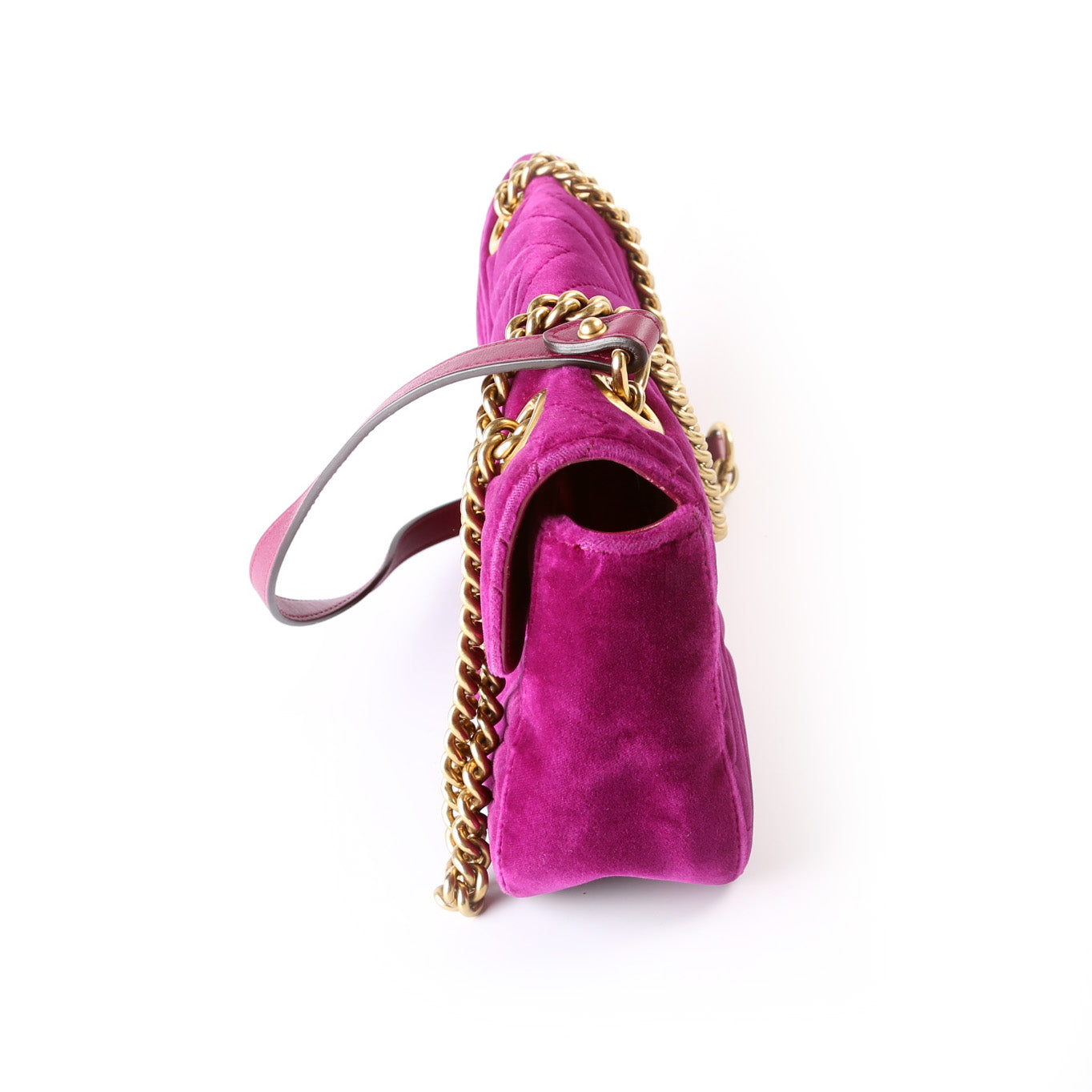Gucci Marmont Shoulder Velvet Small Flap 443497 Bag