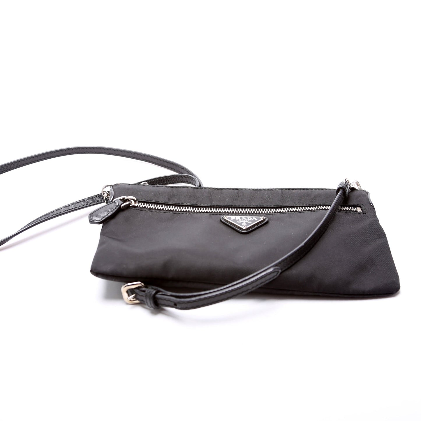 Prada Nylon Flat Pouch Crossbody Small Bag