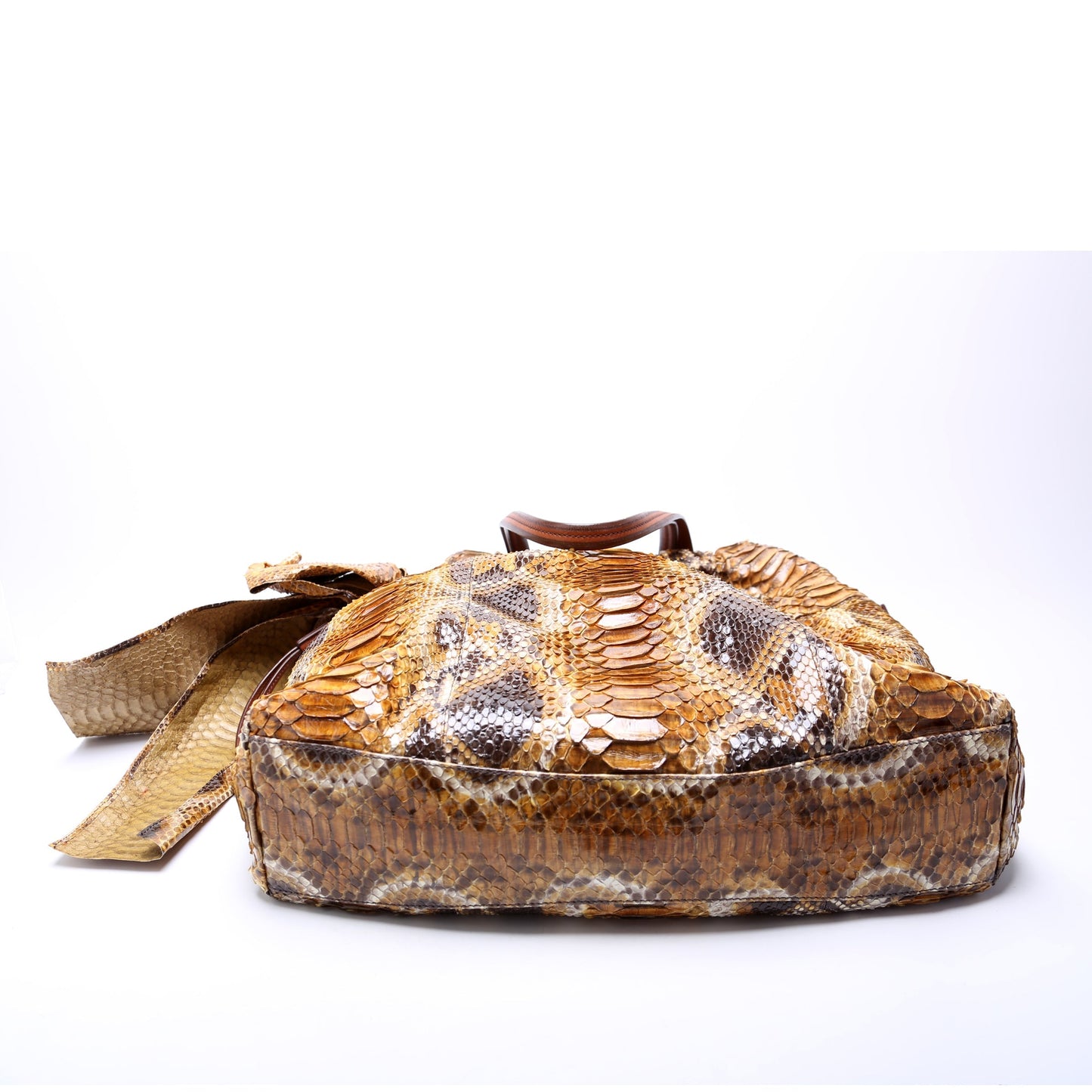 Prada Python Drawstring Tote Bag