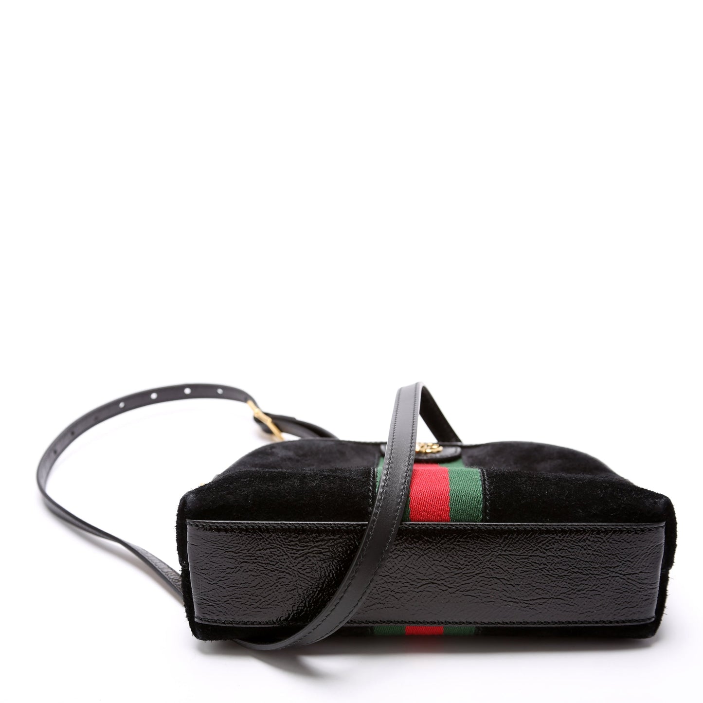 Gucci 499621 Ophidia GG Suede Crossbody Bag