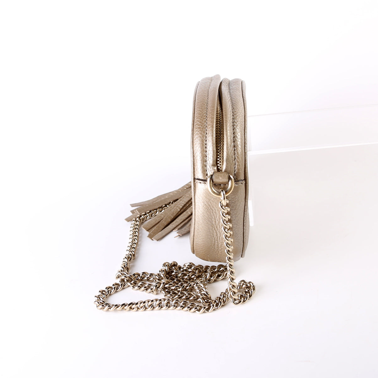 Gucci 353965 Soho Mini Crossbody Gold Bag