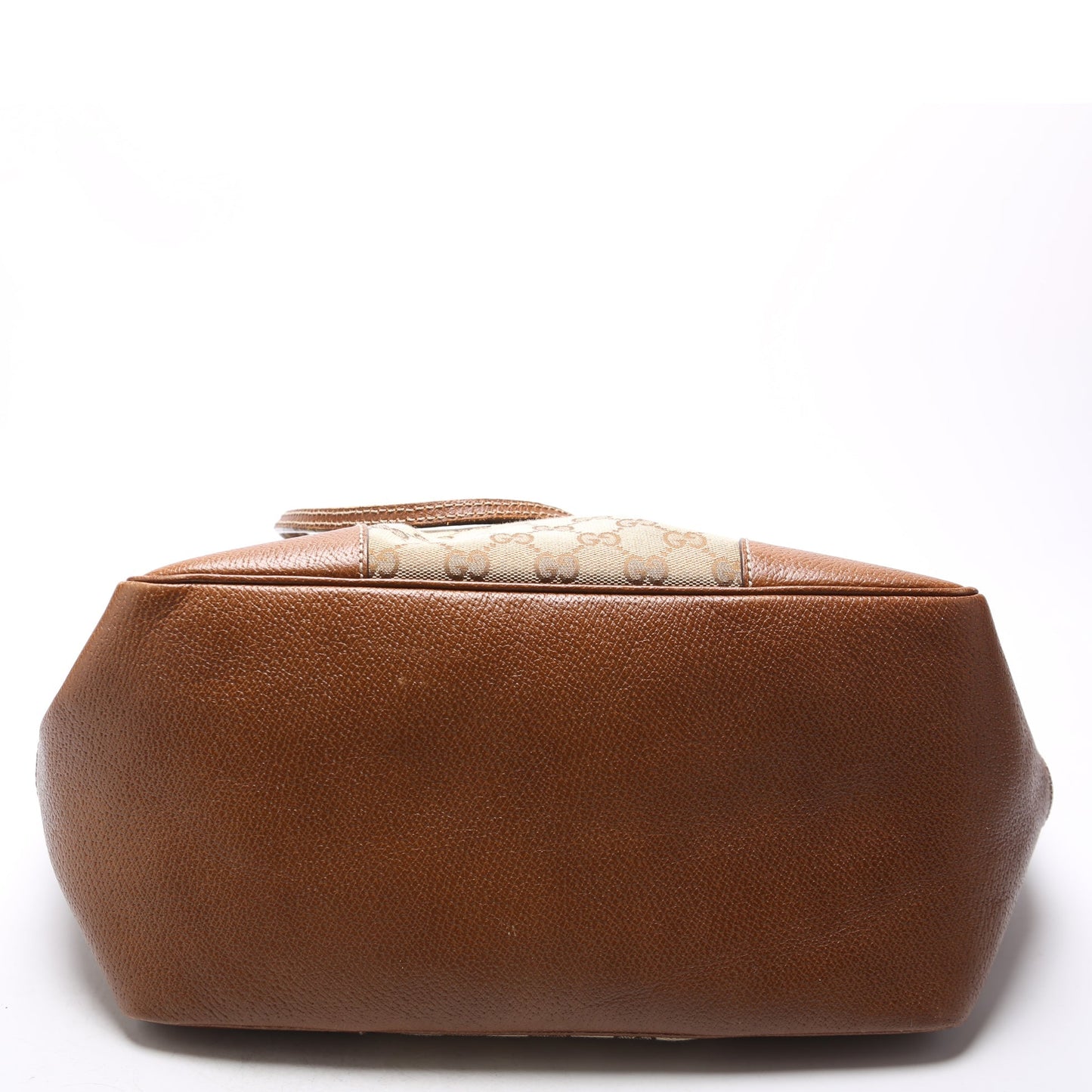 Gucci 323671 GG Canvas Bree Zip Tote Medium Brown Bag