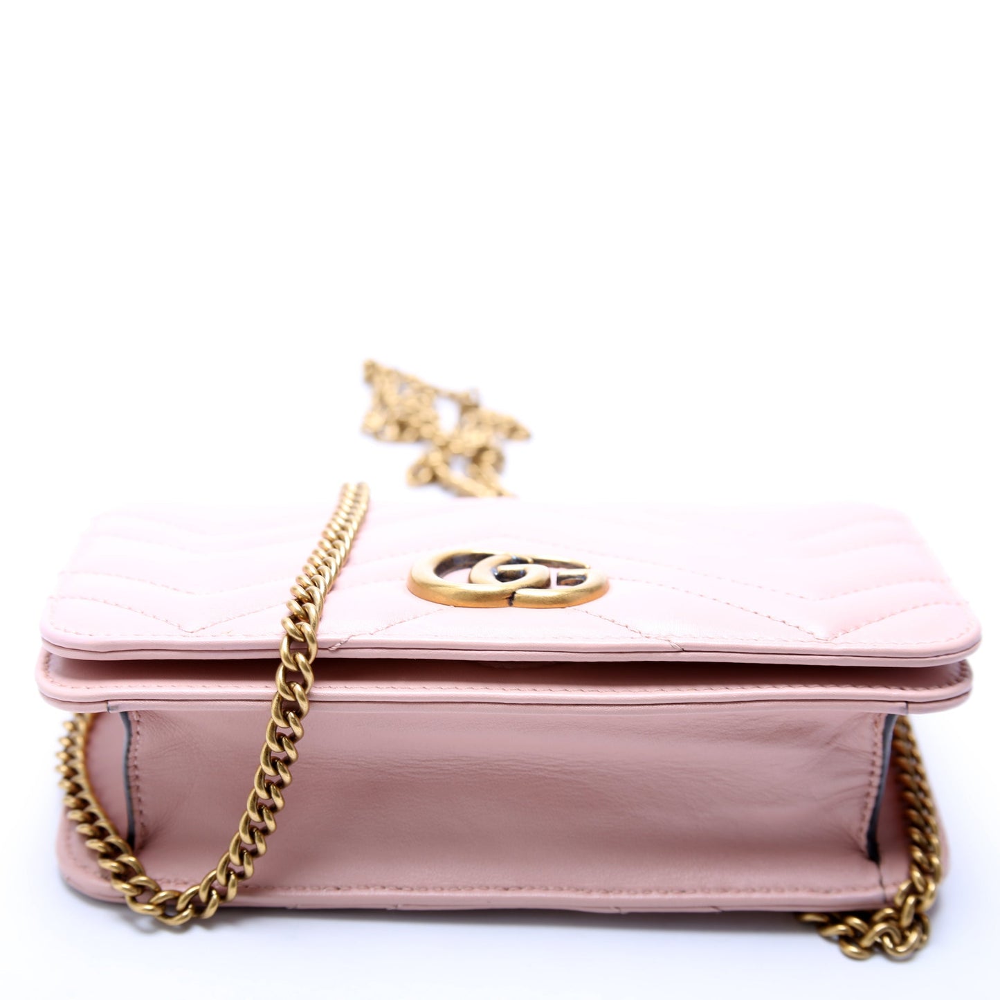 Gucci 488426 GG Marmont Mini Pink Bag