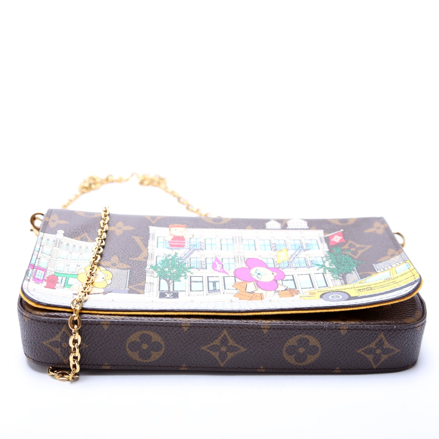 Louis Vuitton Pochette Felicie 2022 Christmas Animation Monogram Multicolor