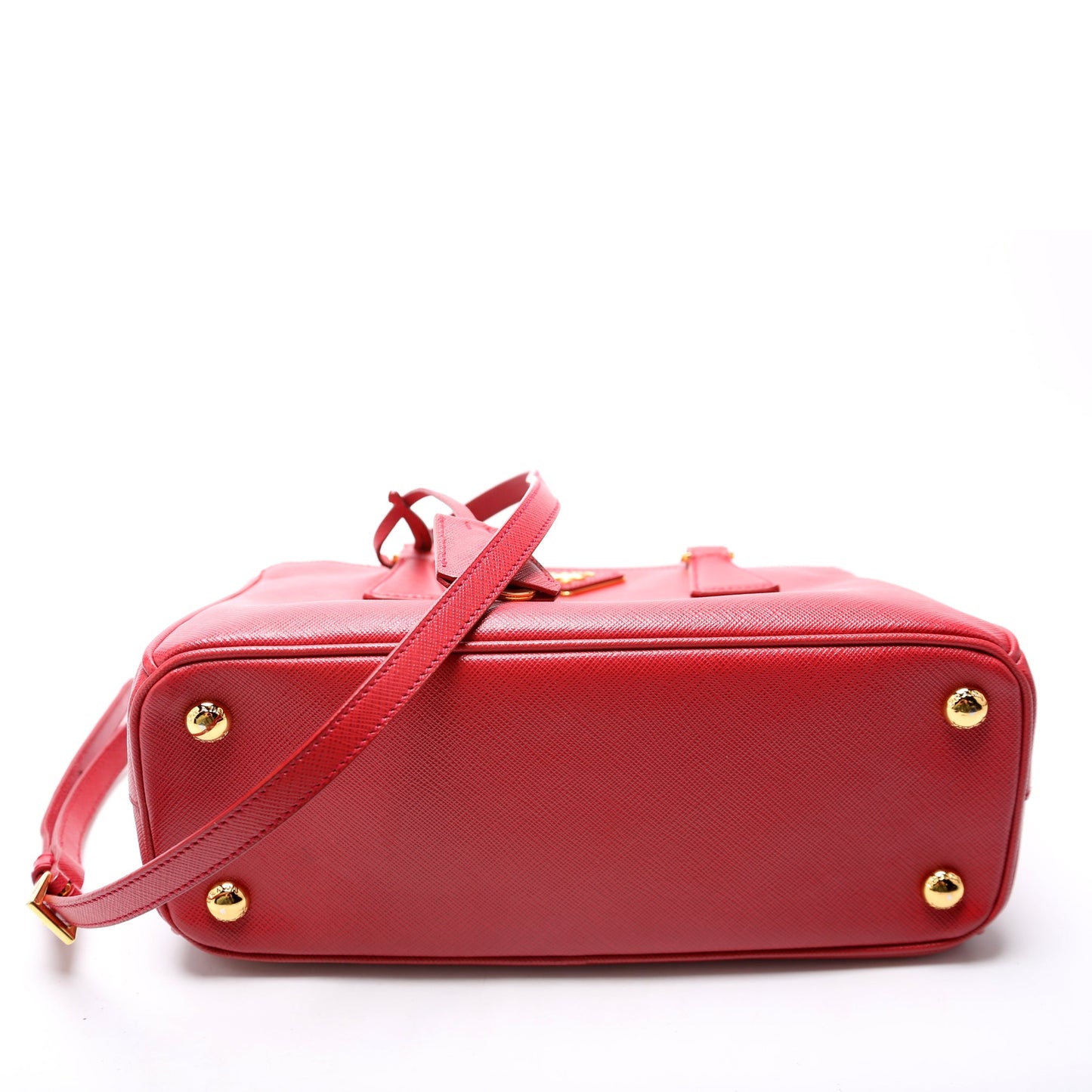 Prada Saffiano Galleria Small Red Bag