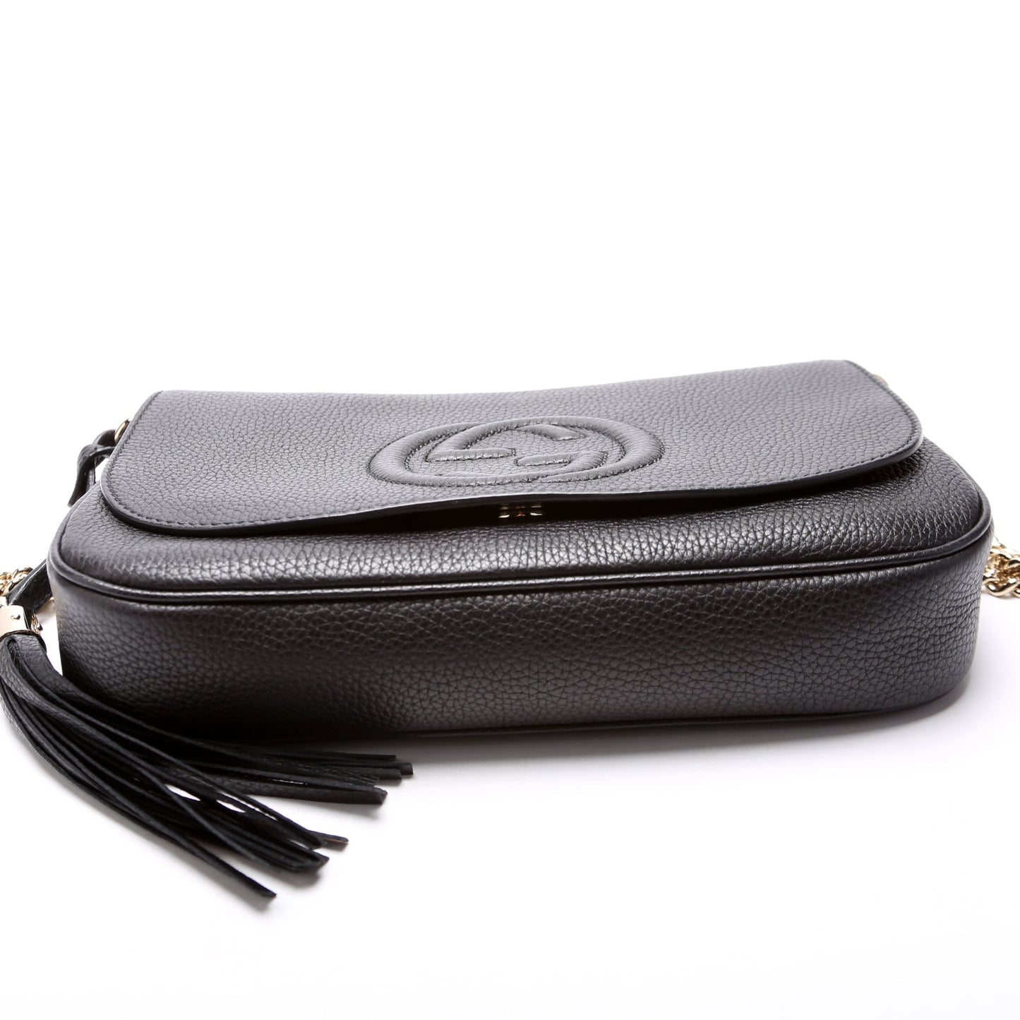 Gucci 336752 Soho Chain Crossbody Medium Black Bag
