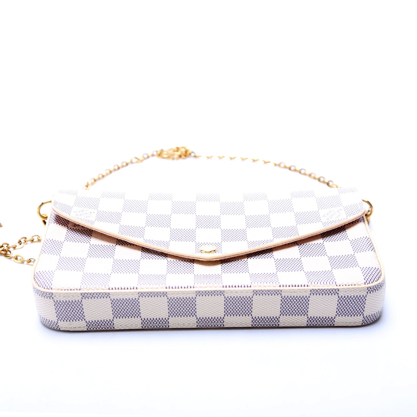 Louis Vuitton Pochette Felicie Damier Azure Pink