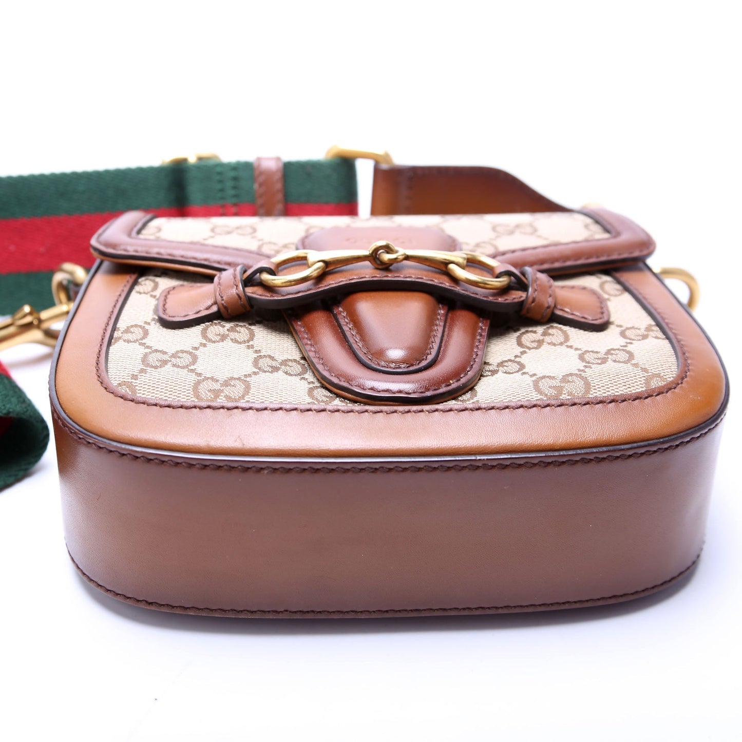 Gucci 384821 GG Canvas Lady Web Small Shoulder Bag