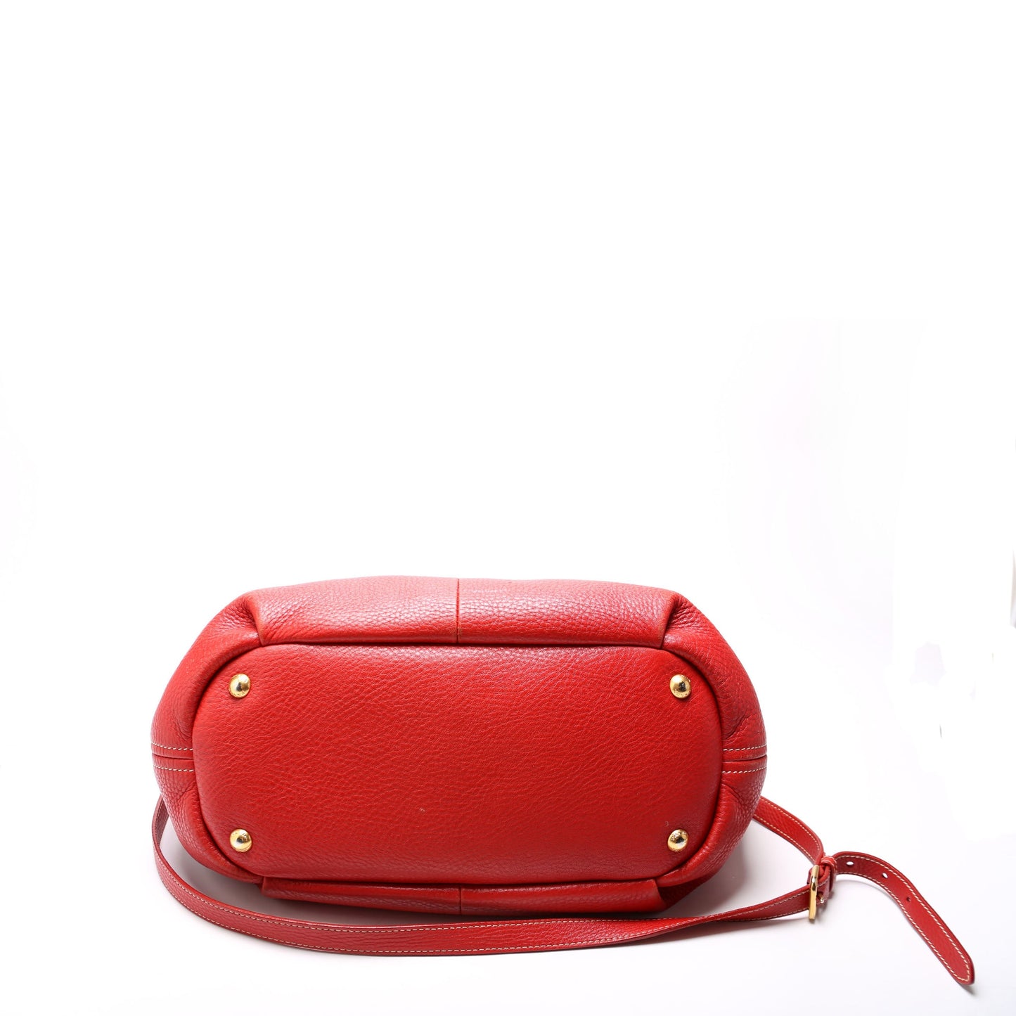 Prada Vitello Daino Lago Red Bag
