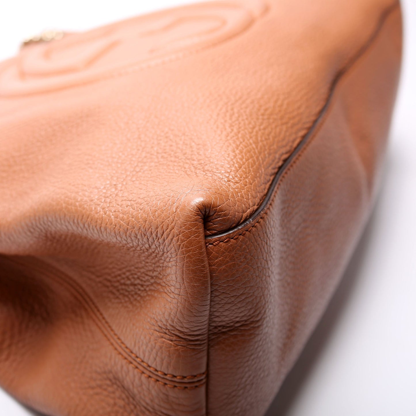 Gucci 308982 Soho Leather Shoulder Medium Brown Bag
