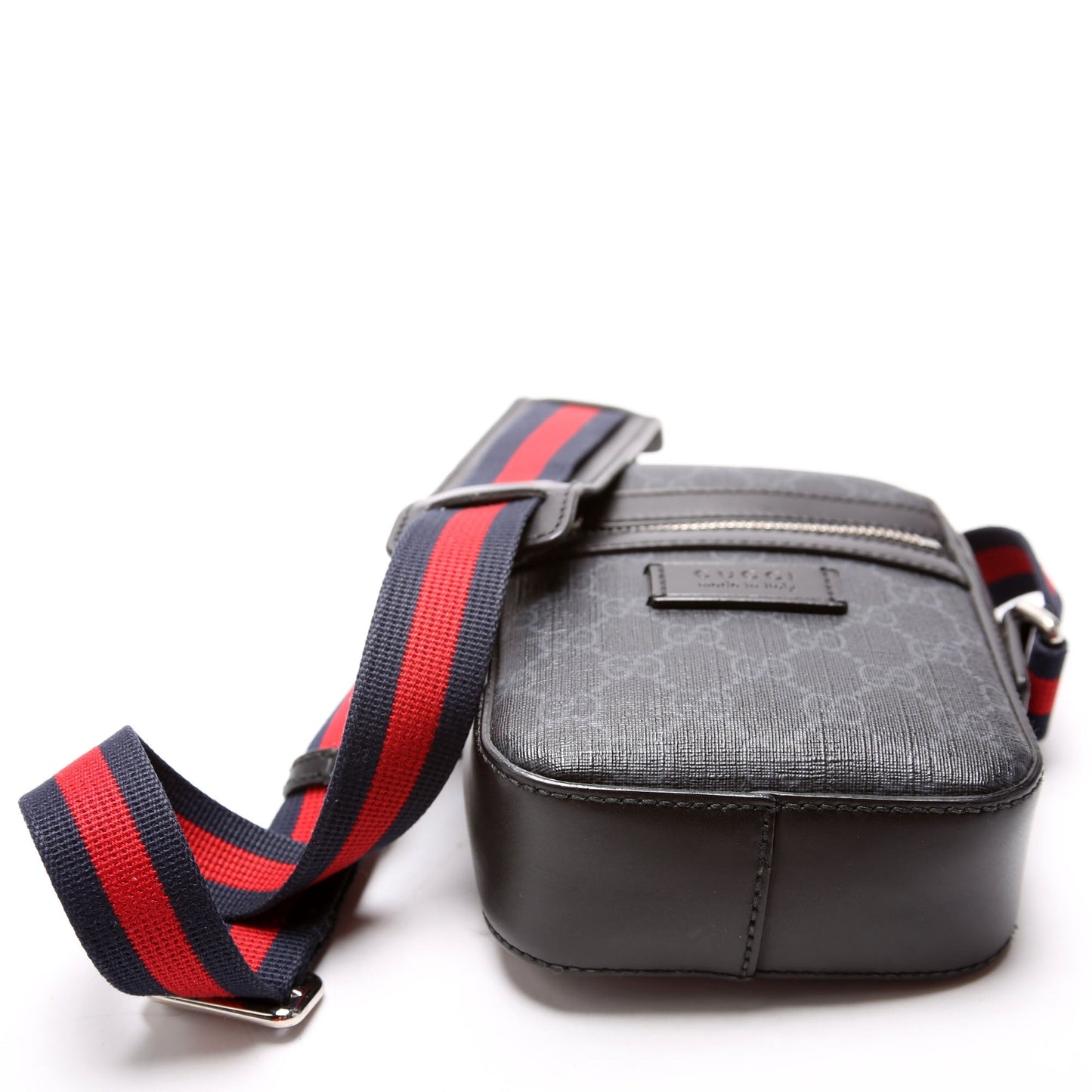 Gucci 598103 GG Supreme Messenger Black Bag