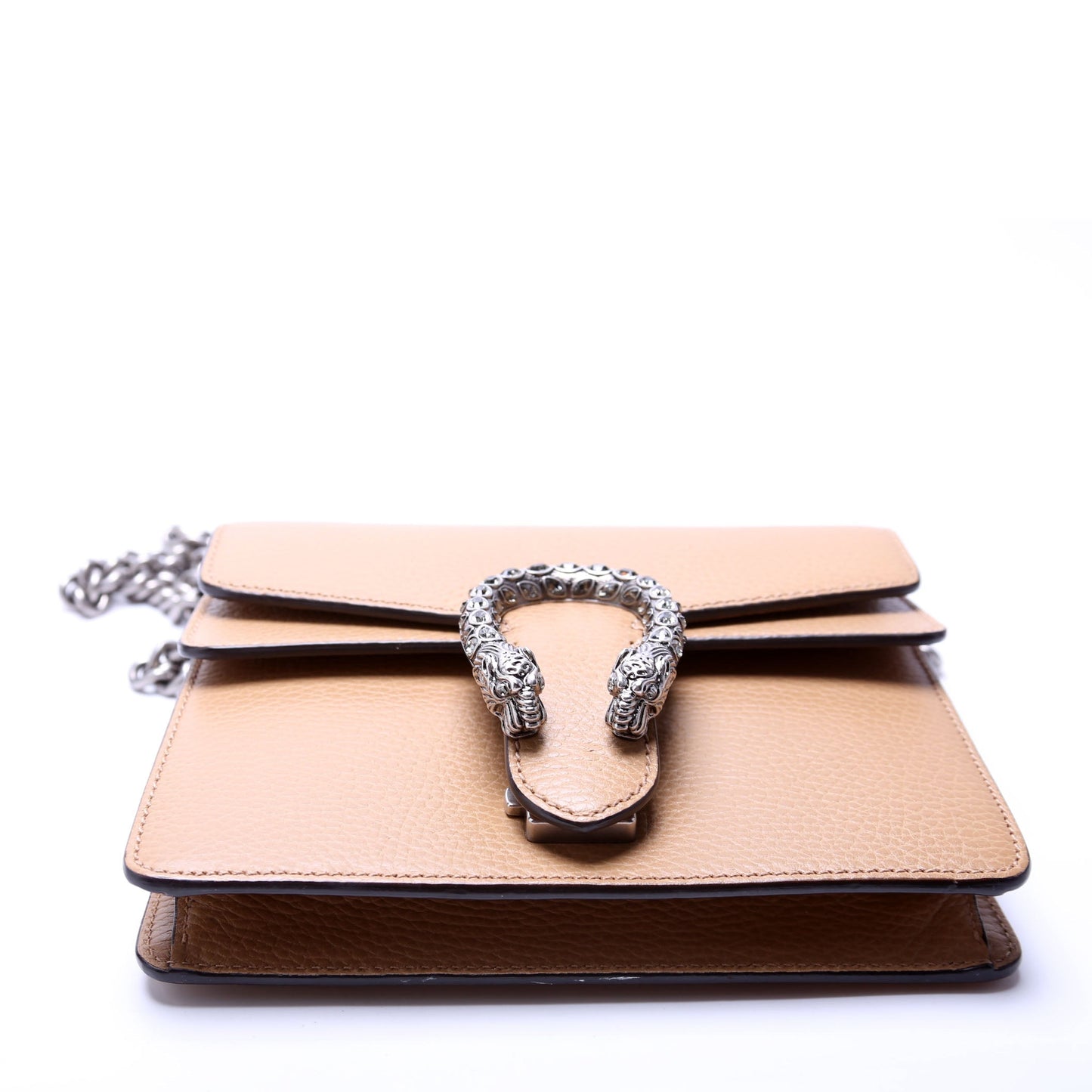 Gucci 421970 Dionysus Leather Shoulder Mini Tan Bag