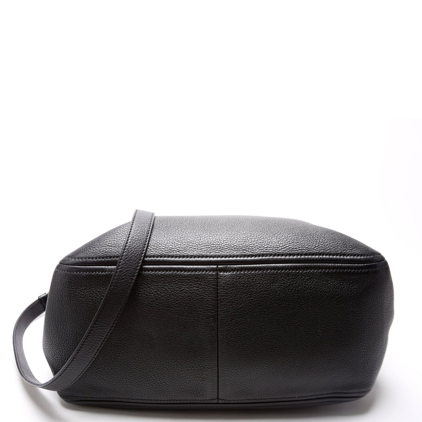 Prada 1BB023 Vitello Daino Phenix Boston Black Bag