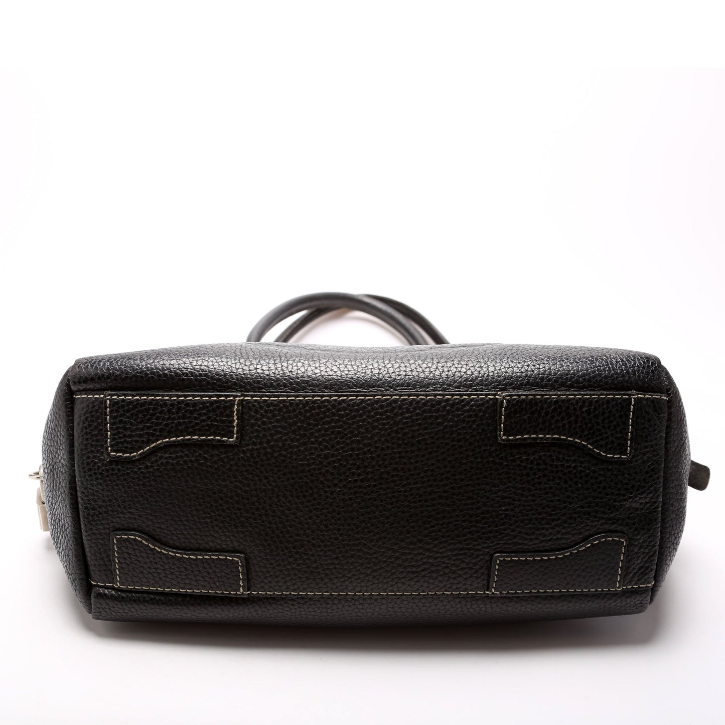 Prada Leather Bowling Shoulder Black Bag