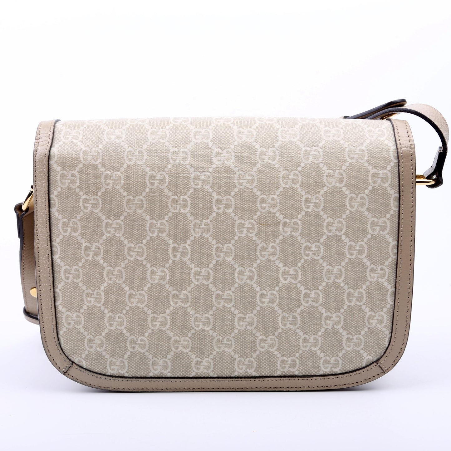 Gucci 602204 1955 Horsebit Shoulder White Bag