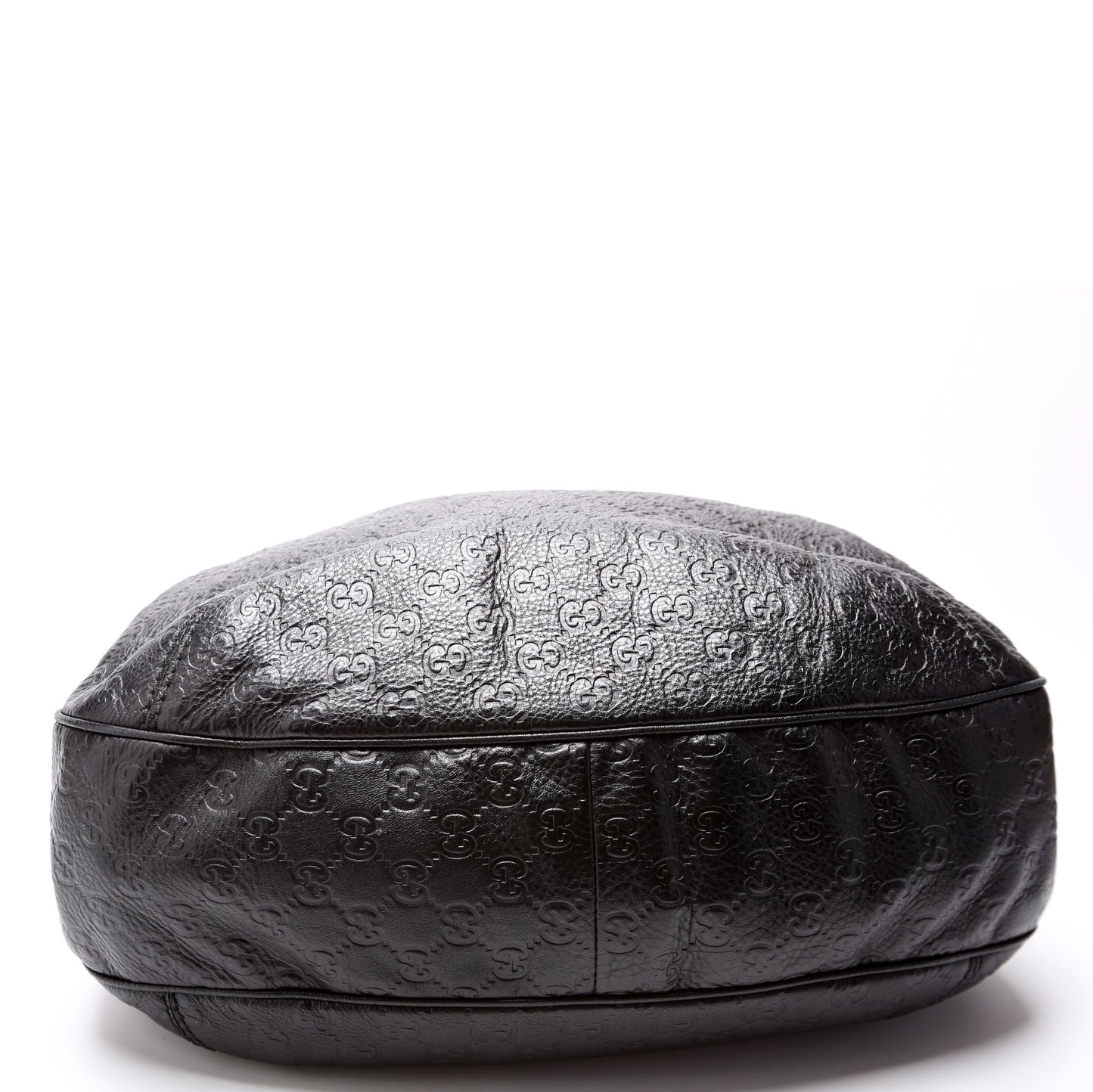 Gucci 233604 GG Leather Large Hobo Black Bag