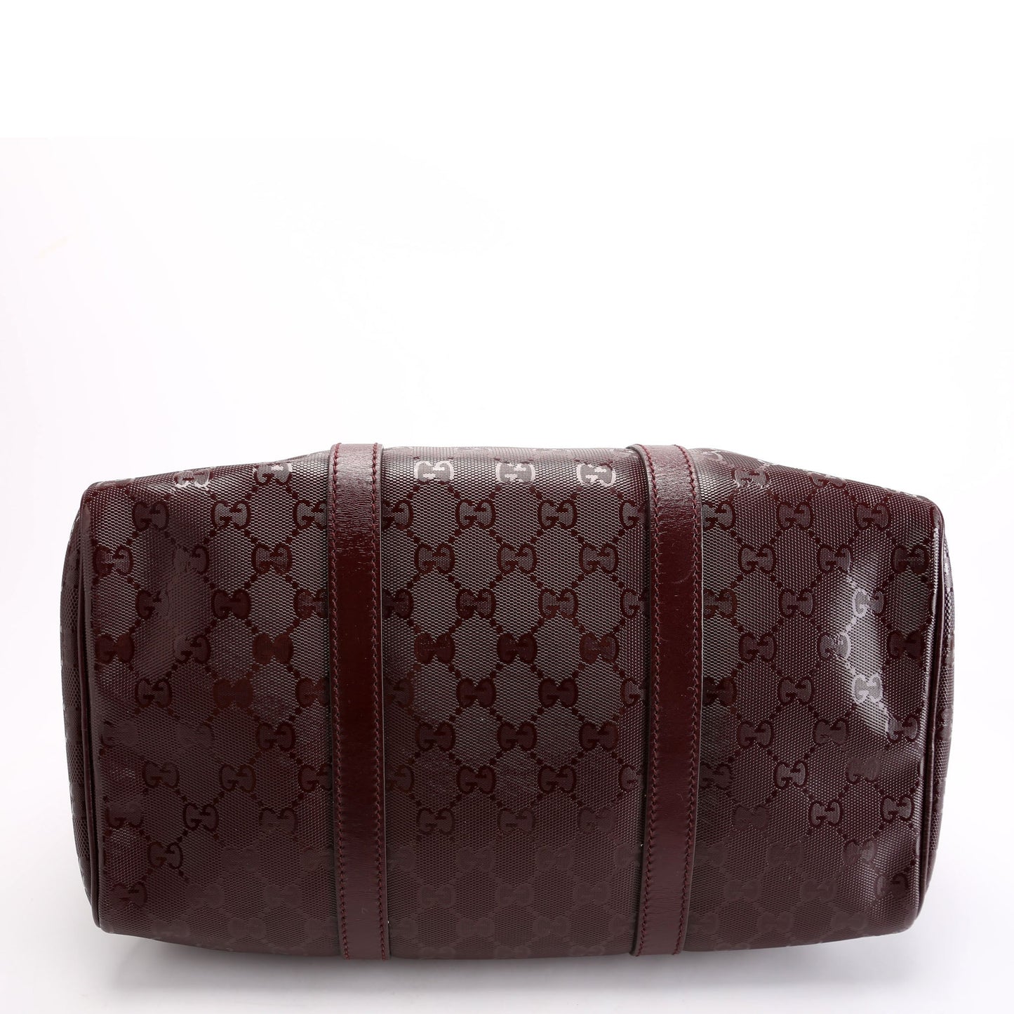 Gucci 193603 GG Imprime Joy Boston Burgundy Bag